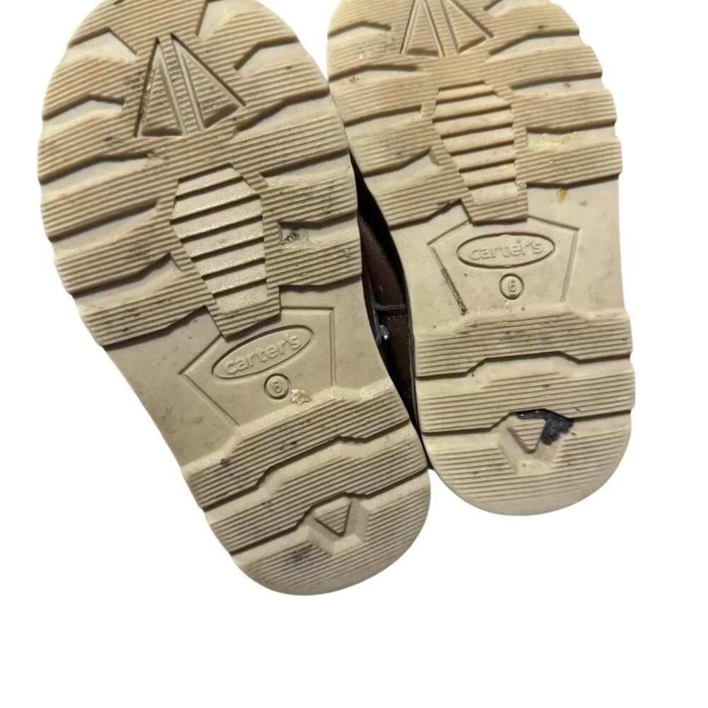 Carters Toddler Set of 3 Shoes Boots Sz 6 Brown Gray